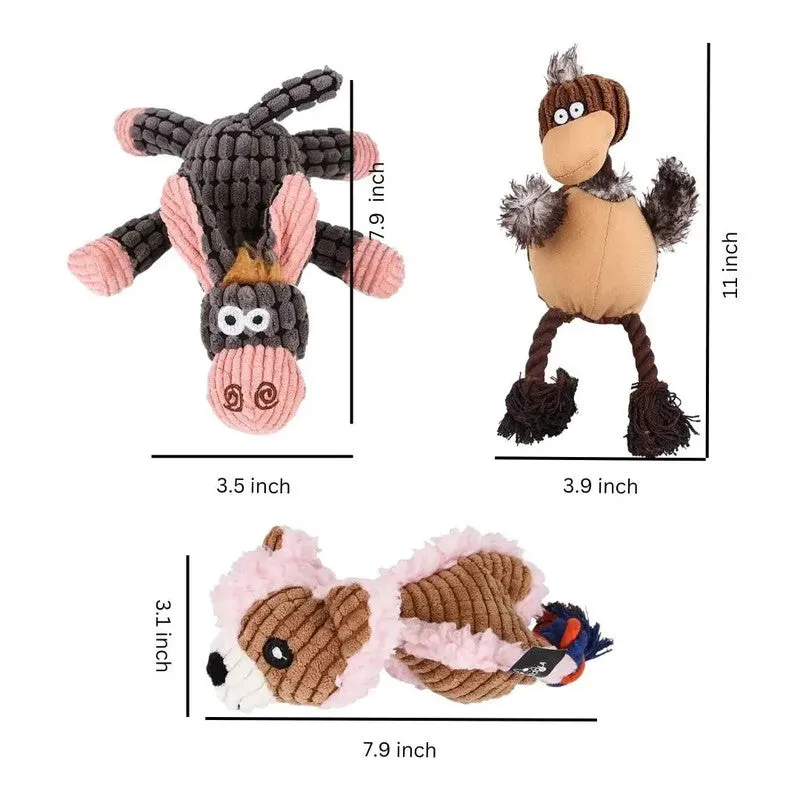 3-Pack Assorted Dog Toys – Ultimate Playtime Fun