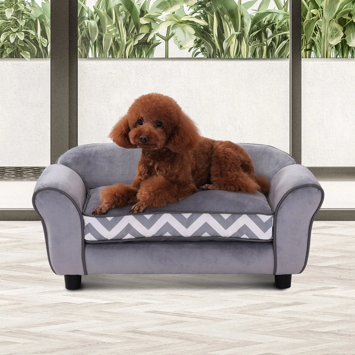 73.5Lx41Wx33H cm Pet Sofa-Grey