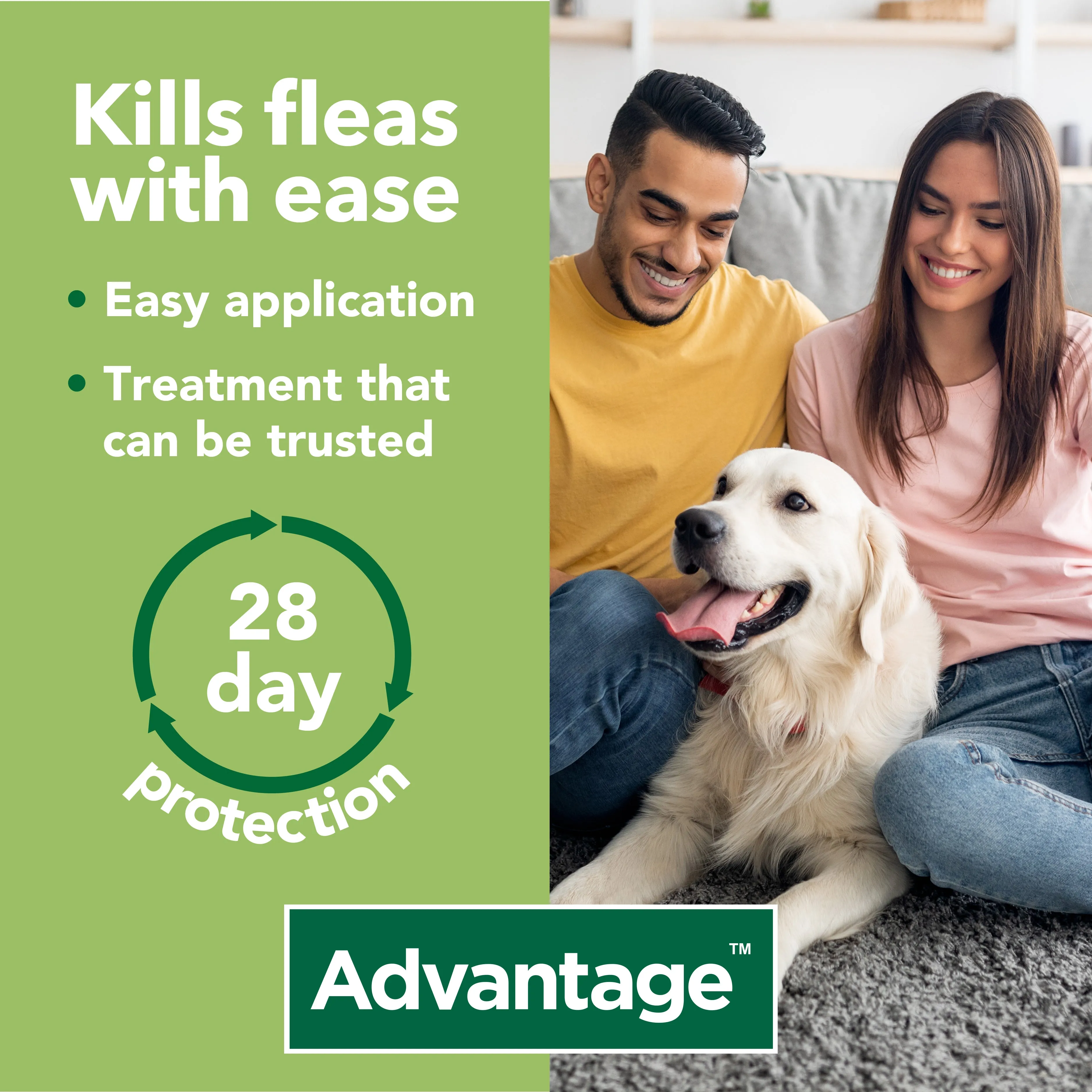 Advantage 400 Spot On Flea Control - Extra Large Dogs 25-40kg (4 Pipettes)