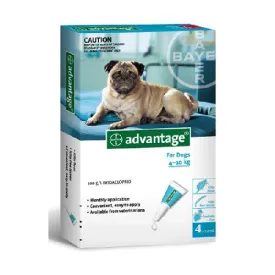 Advantage Aqua Medium For Dogs 8.8-22 lbs (4-10kg)