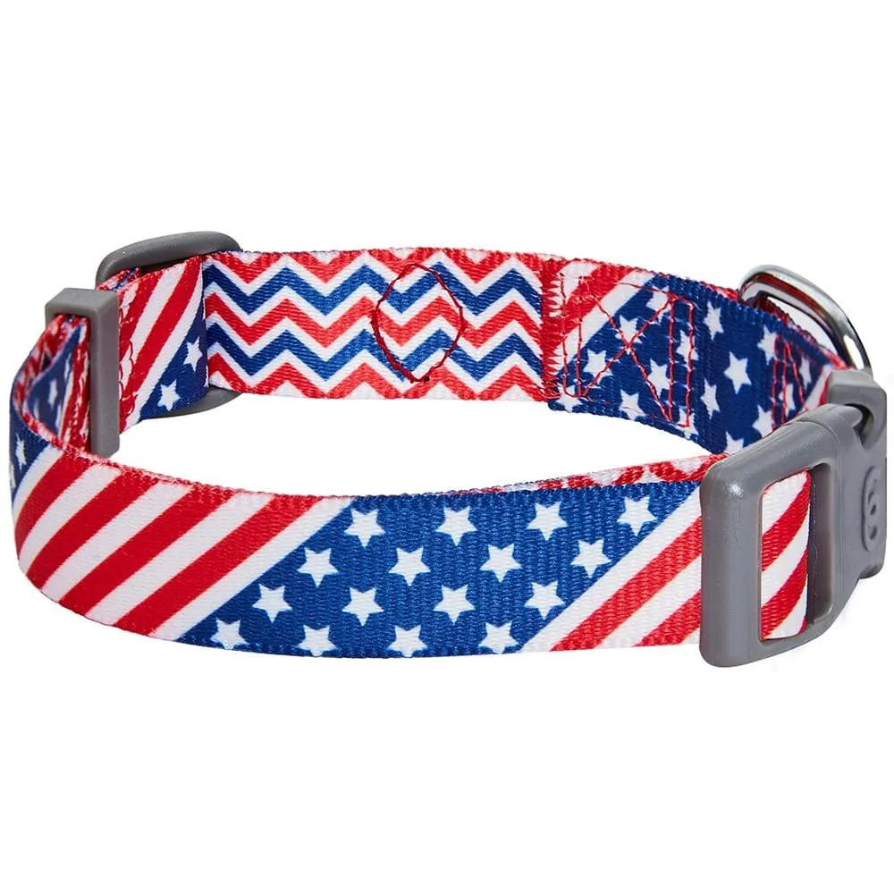 American Flag Dog Collar for Stylish Pet Patriotism
