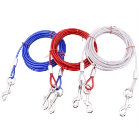 Anti-Bite Tie Lead Belt Dog Double Leash