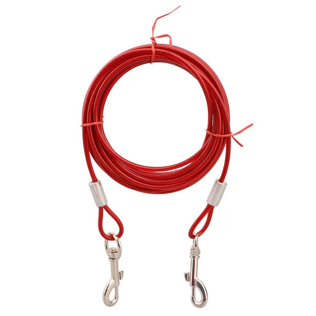 Anti-Bite Tie Lead Belt Dog Double Leash