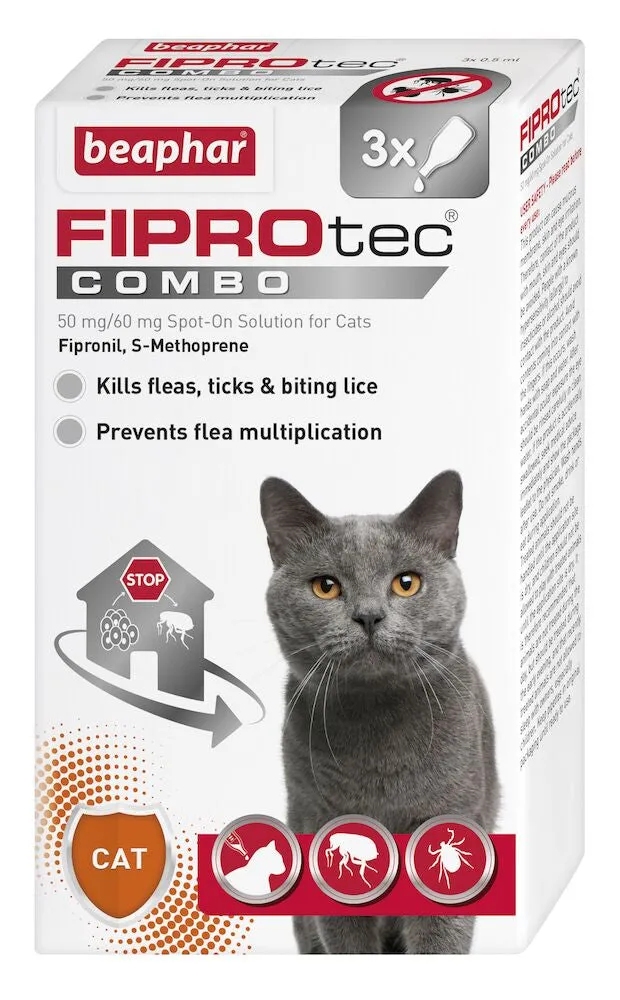 Beaphar FIPROtec® COMBO Flea & Tick Spot-On for Cats