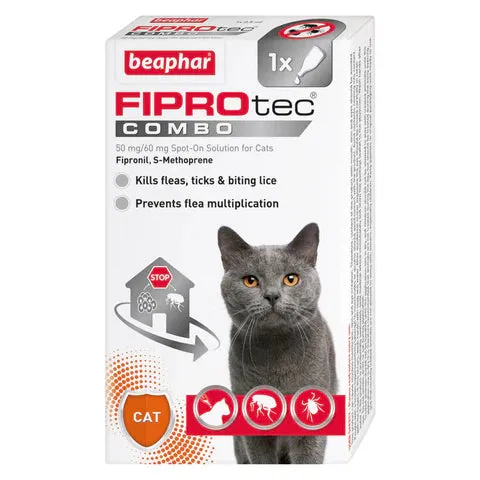 Beaphar FIPROtec® COMBO Flea & Tick Spot-On for Cats