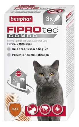 Beaphar FIPROtec® COMBO Flea & Tick Spot-On for Cats