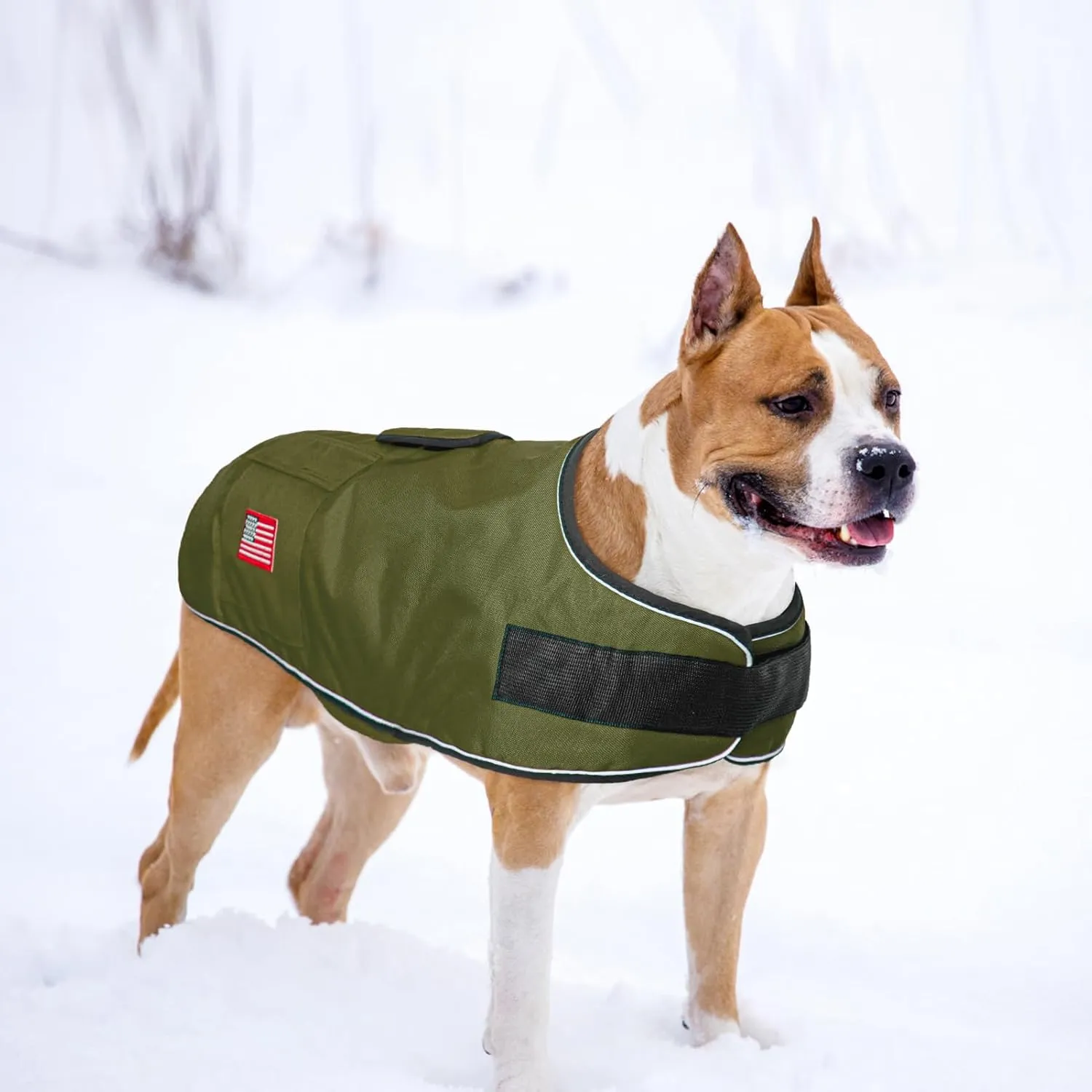 BEAUTYZOO Reflective Dog Winter Coat - Fleece Lined, Waterproof, Windproof Dog Jacket for Small to Great Dane Sizes