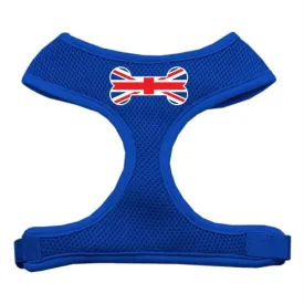 Bone Flag UK Screen Print Soft Mesh Harness Blue Medium
