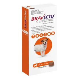 Bravecto Orange for Dogs 4.5-10kgs