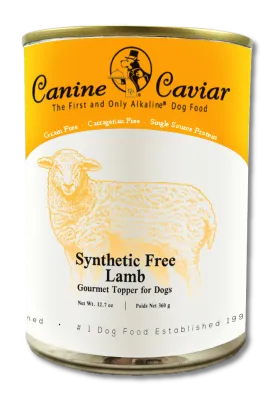 Canine Caviar Synthetic Free Gourmet Lamb Canned Food