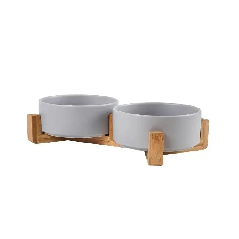Cat Ceramic Food And Water Bowls (850ml) Medium Dog and Large Cats