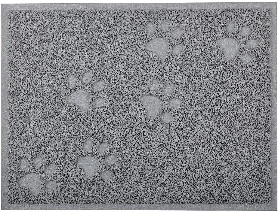 Cat Litter Box Debris Catcher Mat 16x12 Inches,4 Colors Available (Gray)