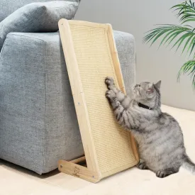 Cat Scratcher, Sisal Cat Scratching Ramp, L Shape Cat Scratcher for Indoor Cats, Durable Natural Sisal Cat Scratch Furniture Protector