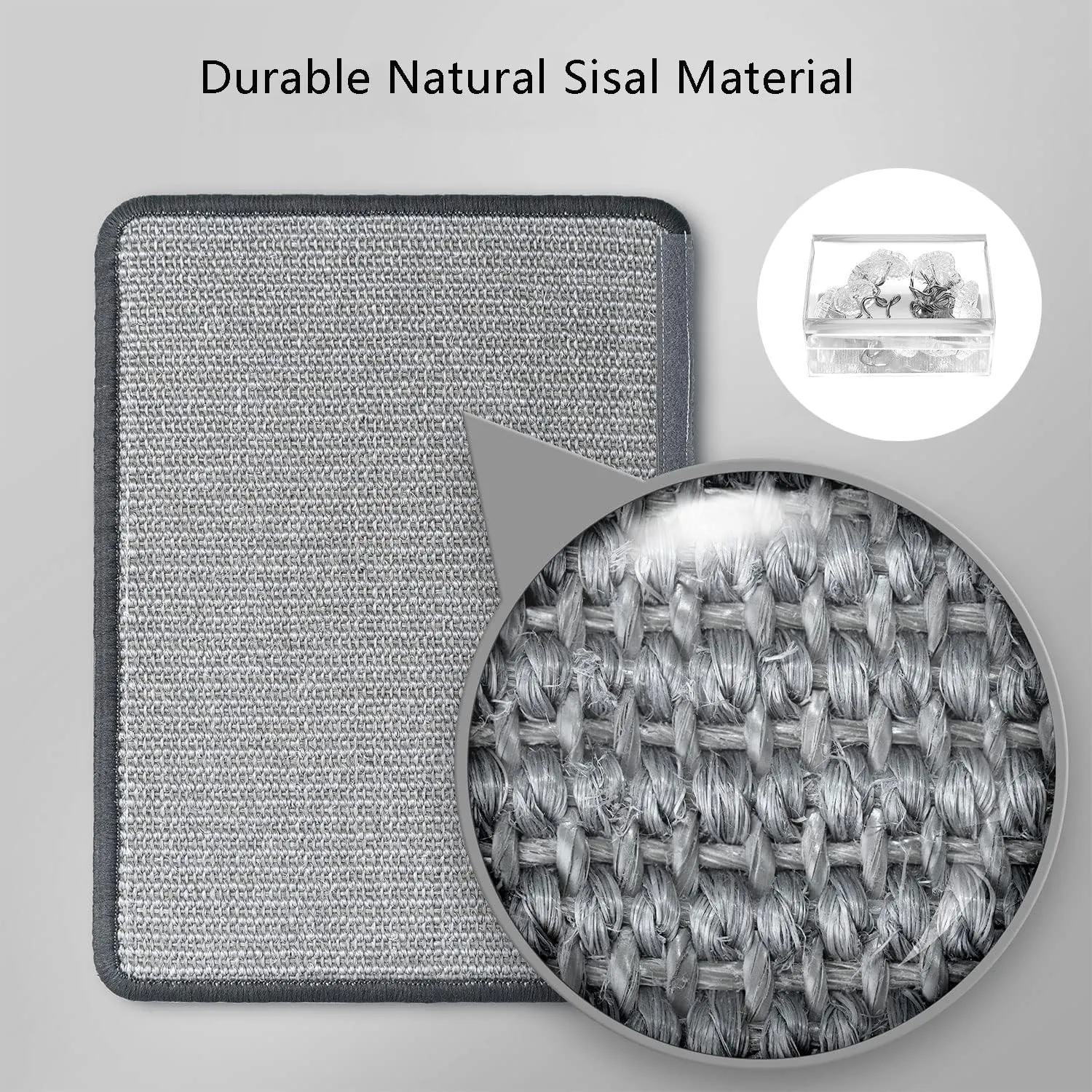 Cat Scratching Pad Natural Sisal Sofa Corner Furniture Protector Scratcher Mats Protecting Carpets and Sofas Couch Corner Furniture Anti-Slip Sisal Cat Repellent Mat for Sofa Bed Desk Legs