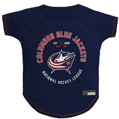 Columbus Blue Jackets Dog T-Shirt