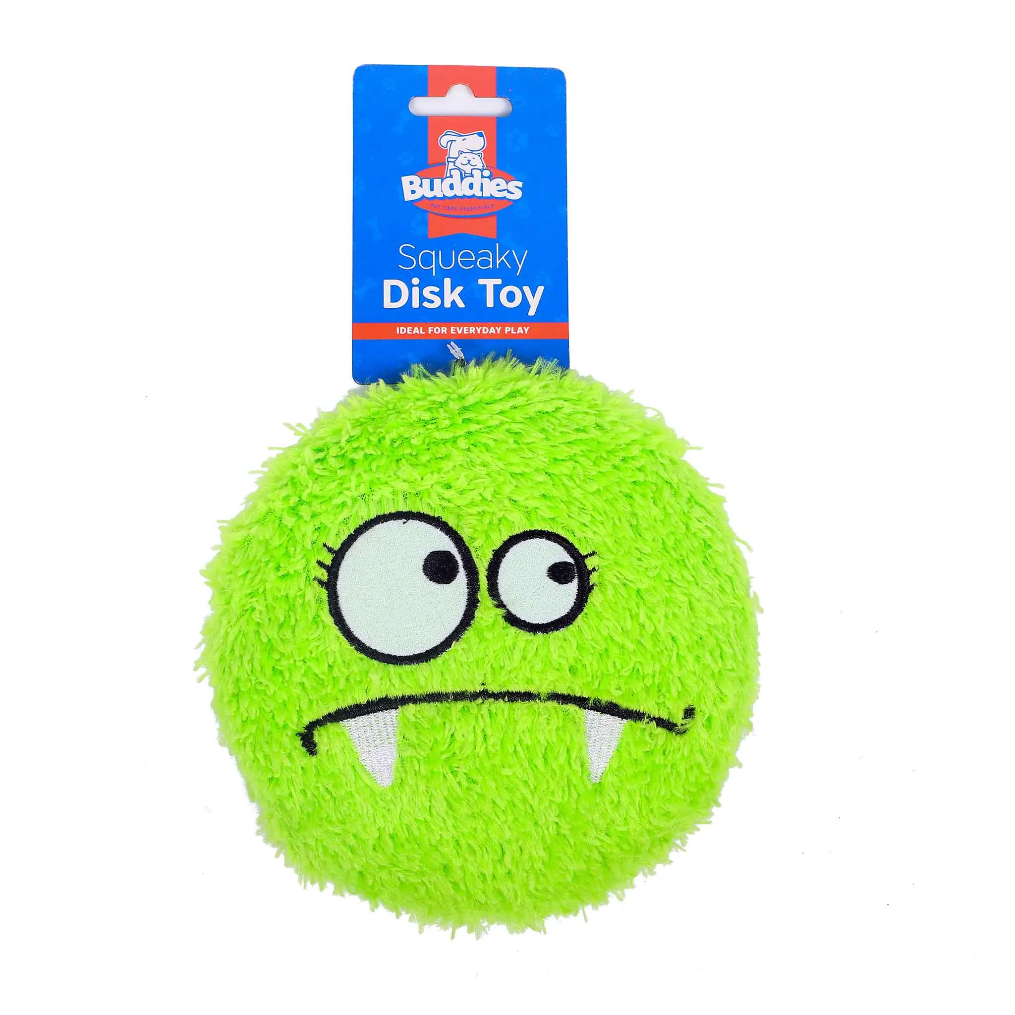 Disk Squeaky Plush Dog Toy