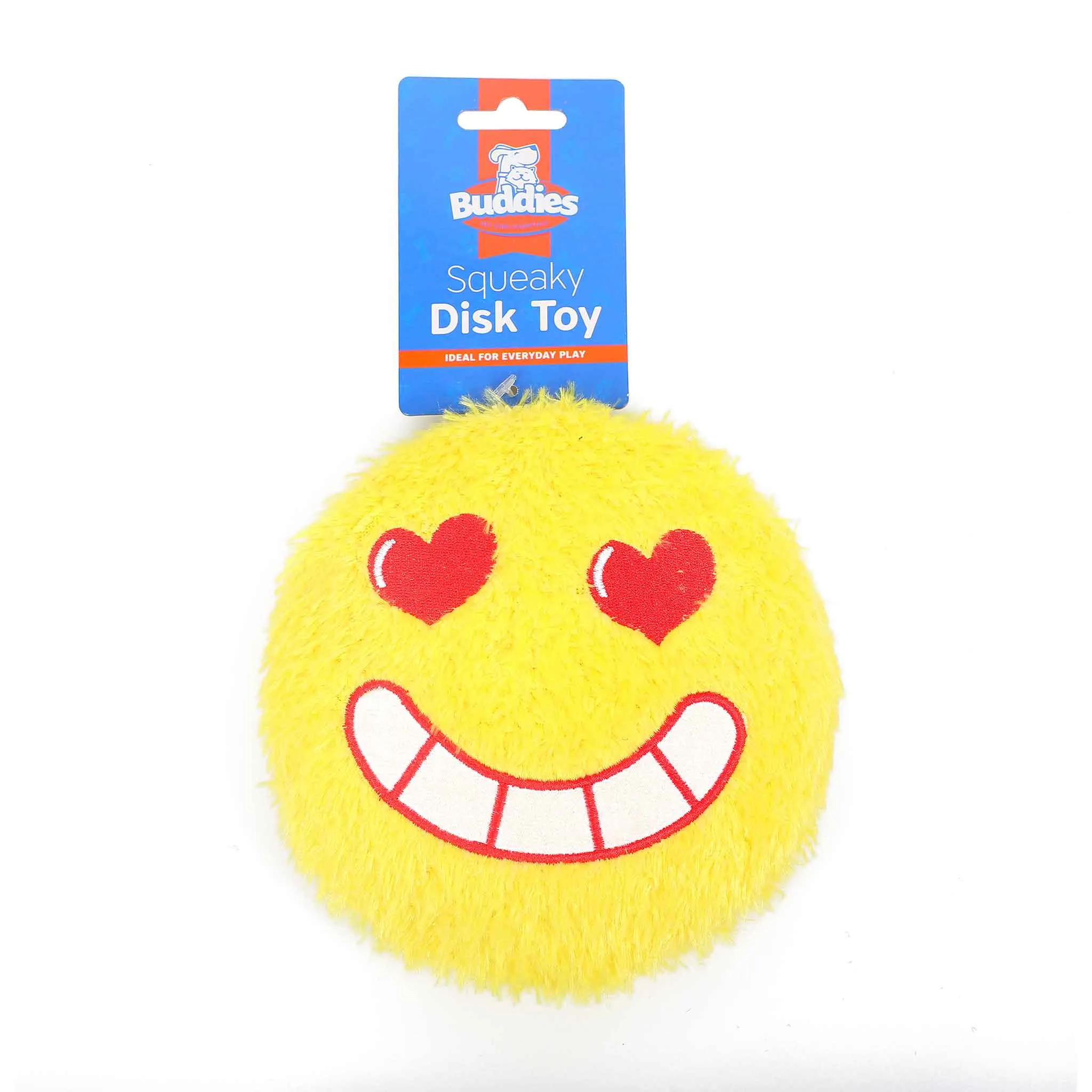 Disk Squeaky Plush Dog Toy