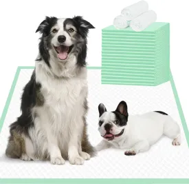 Dog Pee Pads Extra Large - 30" x 36", 25 Count, Heavy Duty XXL Puppy Pads, Unscented Green, Super Absorbent & Leak-Proof