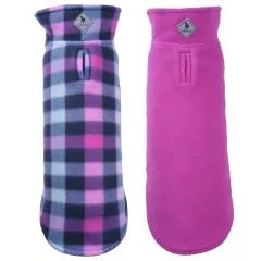 Fargo Fleece Dog Jacket Purple