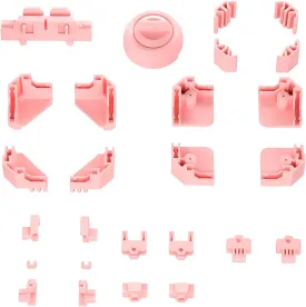 Folding Dog Crate Puppy Kennel Dog Cage Accessories, Pink
