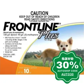 Frontline - Plus for Small Dogs - Up to 10KG - 3PACK