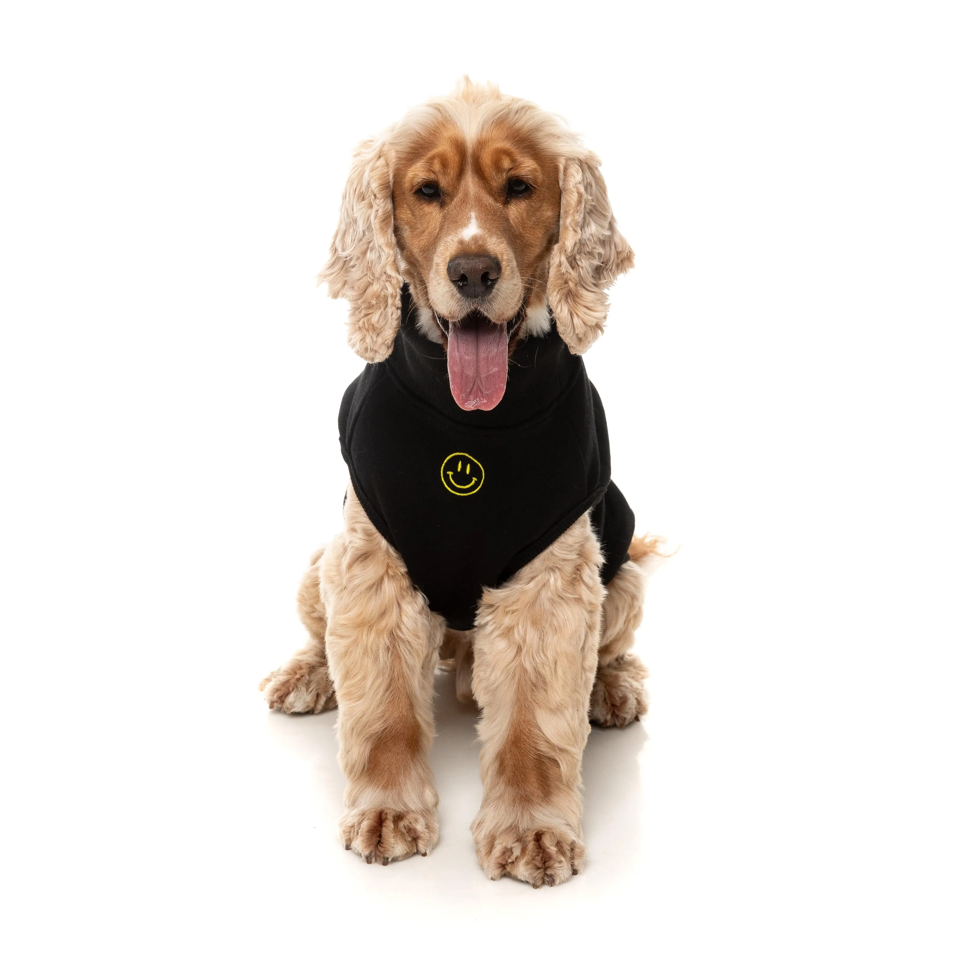 FuzzYard Dog Apparel Smiley Sweater Black Size 4