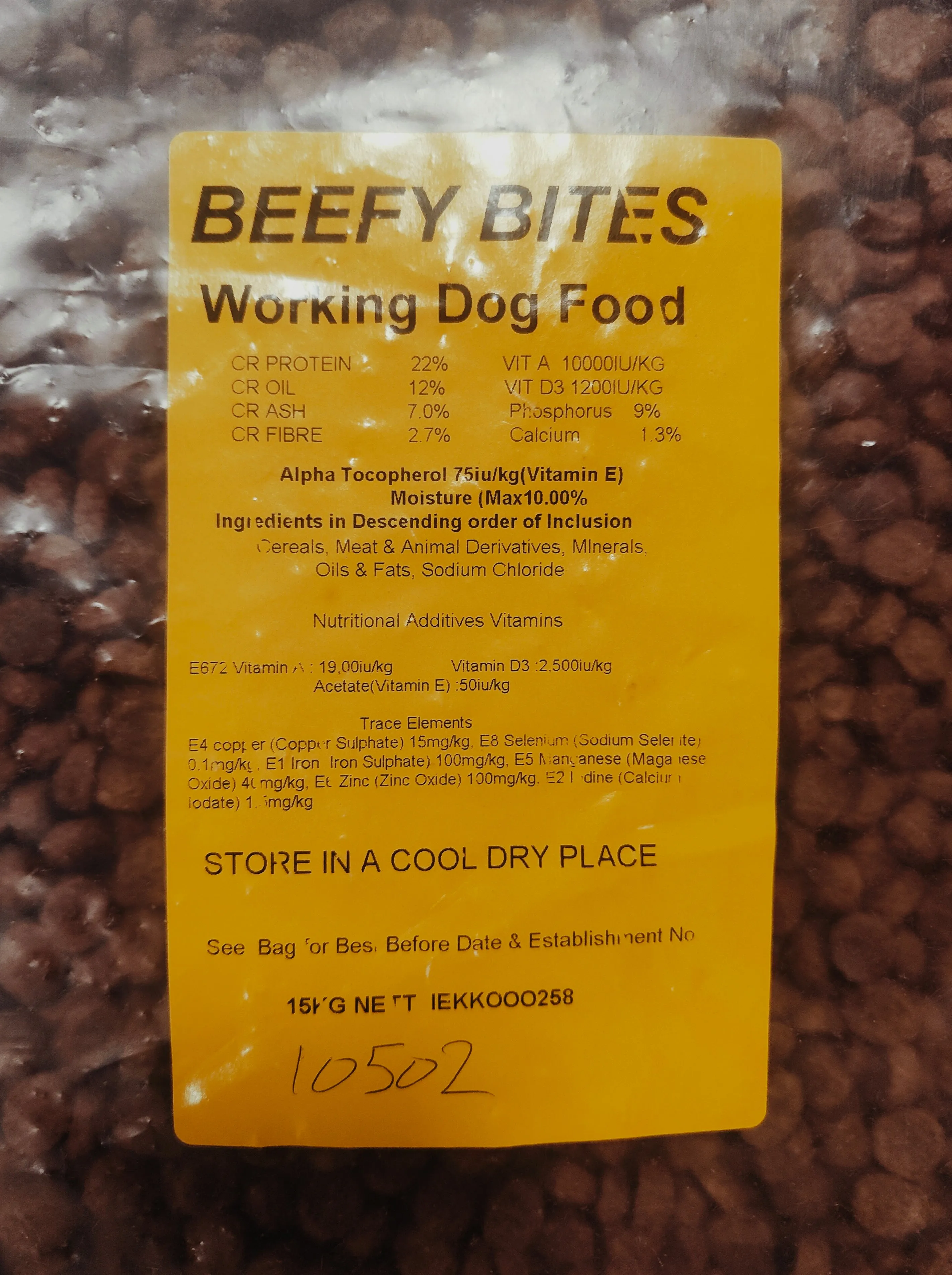 Heatherlea | Dry Working Dog Food | Beefy Bites - 15kg