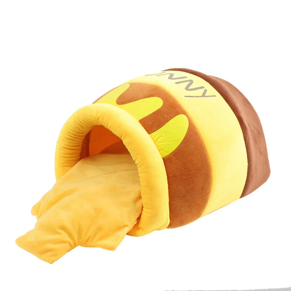 Honey Jar Cat Bed – Cozy, Cute, and Perfect for Snuggling
