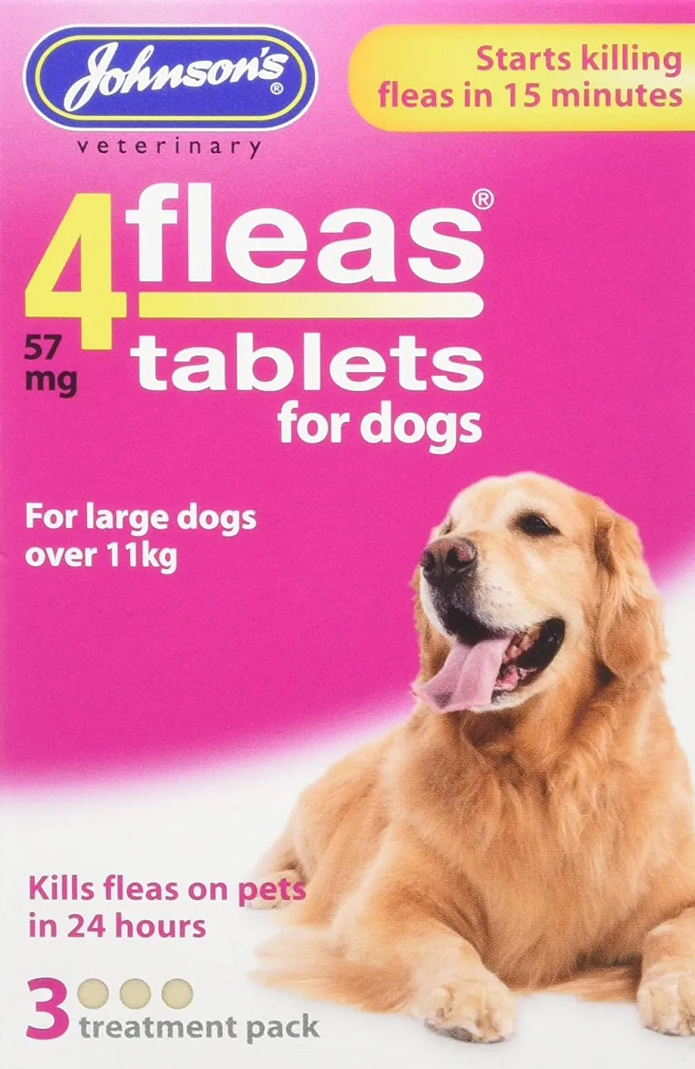 Johnson's Dog Flea Tablets for Large Dogs (Size Varieties)