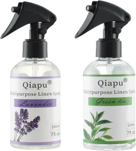 Lavender & Green Tea Linen Spray  Natural Air Freshener Mist for Pillows, Sheets, and Fabrics with Essential Oils for Relaxation and Sleep 2PCS