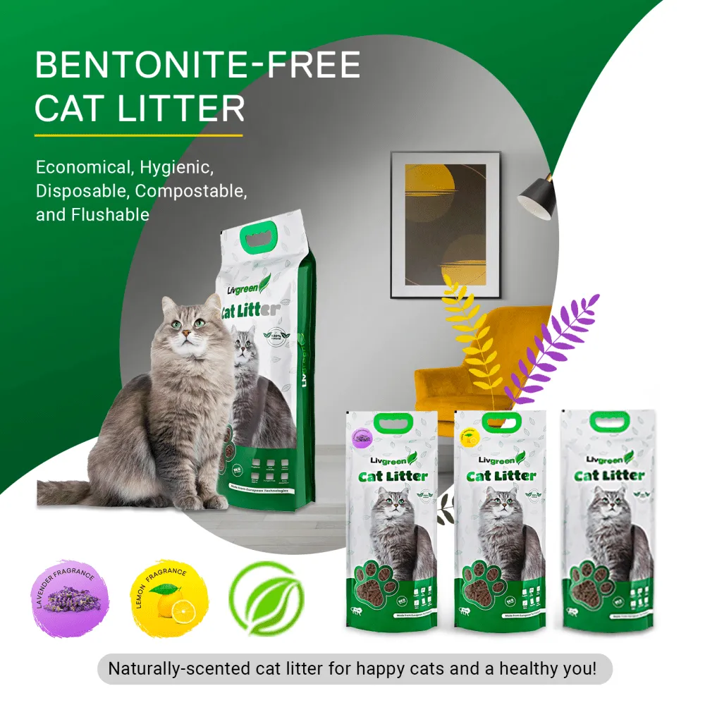 LivGreen Premium 3x Absorption Lemon Scented Cat Litter