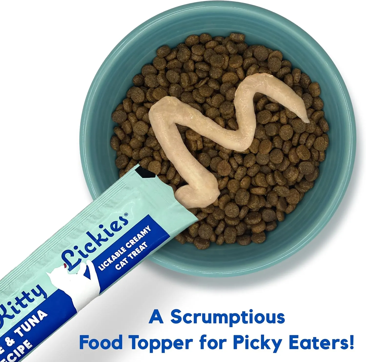 Lucy Pet Products Kitty Lickies Creamy Lickable Cat Treat, Sardine and Tuna Recipe, 2oz.