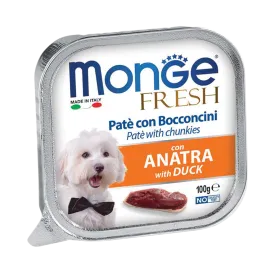 Monge Fresh Pate & Chunkies Wet Dog Food - Duck (100g)