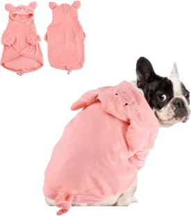 NACOCO Halloween Pig Dog Costume - Pet Christmas New Year Hoodie Warm Party Coat Outfit for Small and Medium Cat Dog Clothes(M)