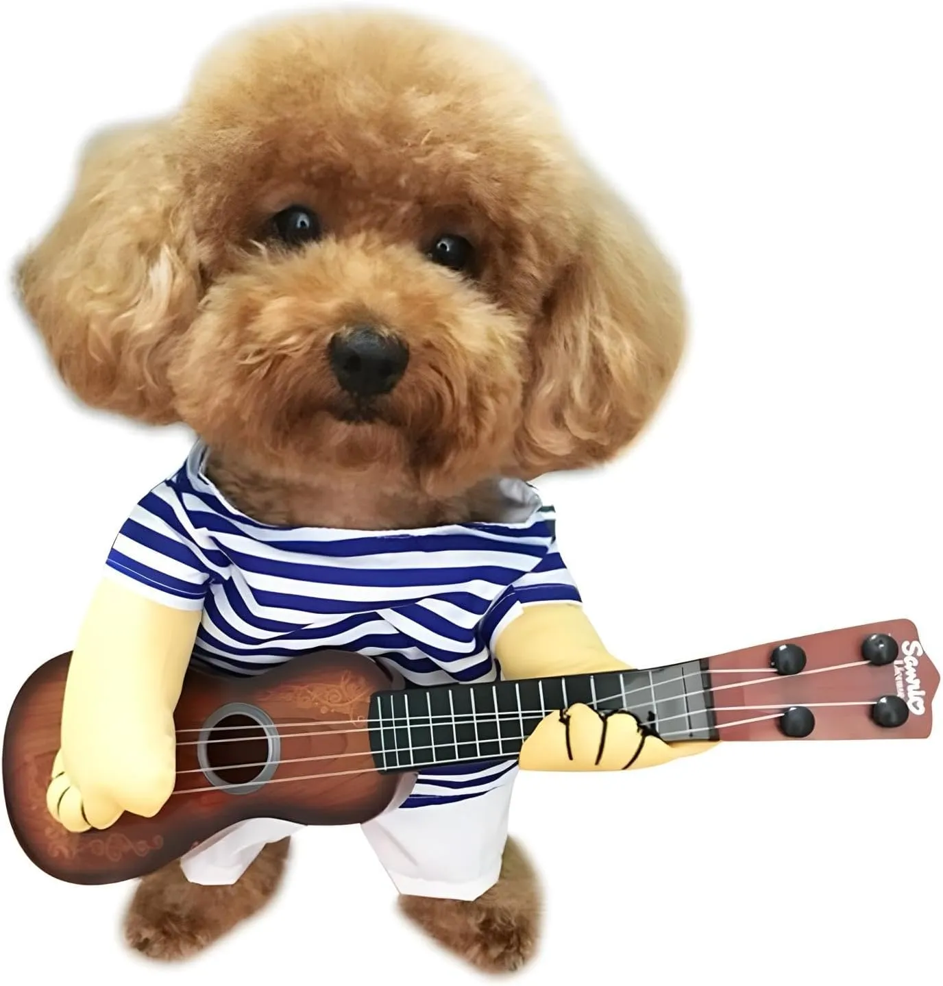 NACOCO Pet Guitar Costume Dog Costumes Cat Halloween Christmas Cosplay Party Funny Outfit Clothes (L)