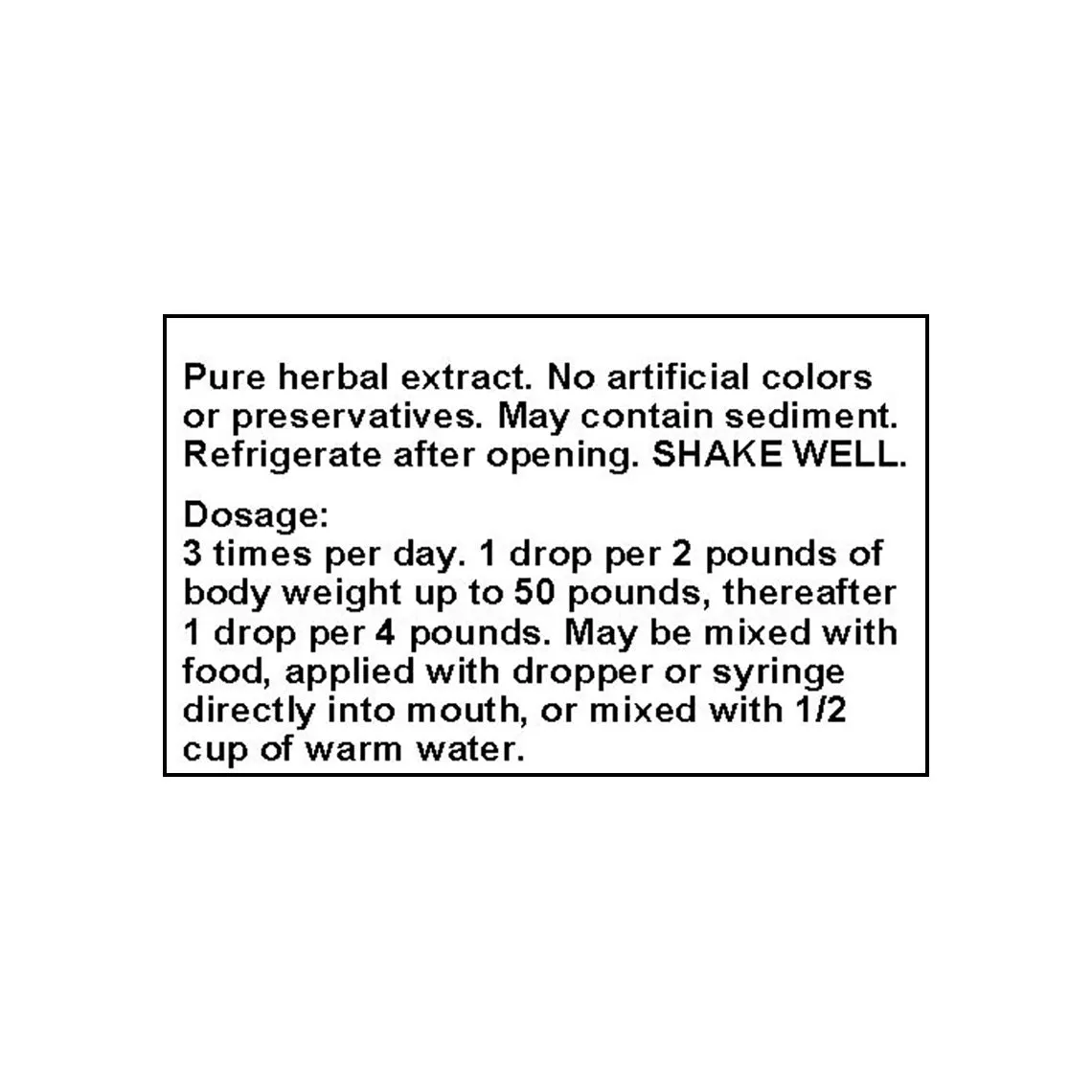 Only Natural Pet Aller Free 7 Herbal Liquid Formula for Dogs & Cats 2oz