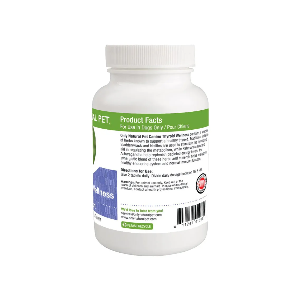 Only Natural Pet Canine Thyroid Wellness Supplement for Dogs