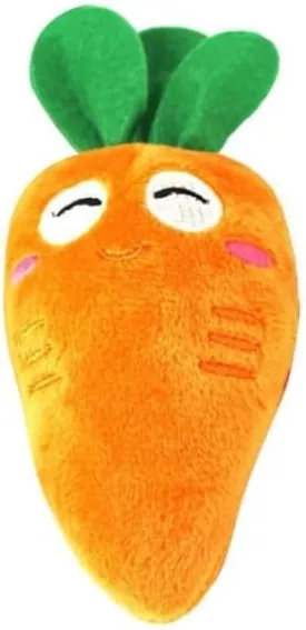 Orange Soft Puppy Pet Supplies Cute Carrot Plush Chew Squeaker Sound Squeaky for Dog Cat Birthday Xmas Gifts, Orange Squeaky Pet Chew with Sound, Puppy Cat Birthday Gift