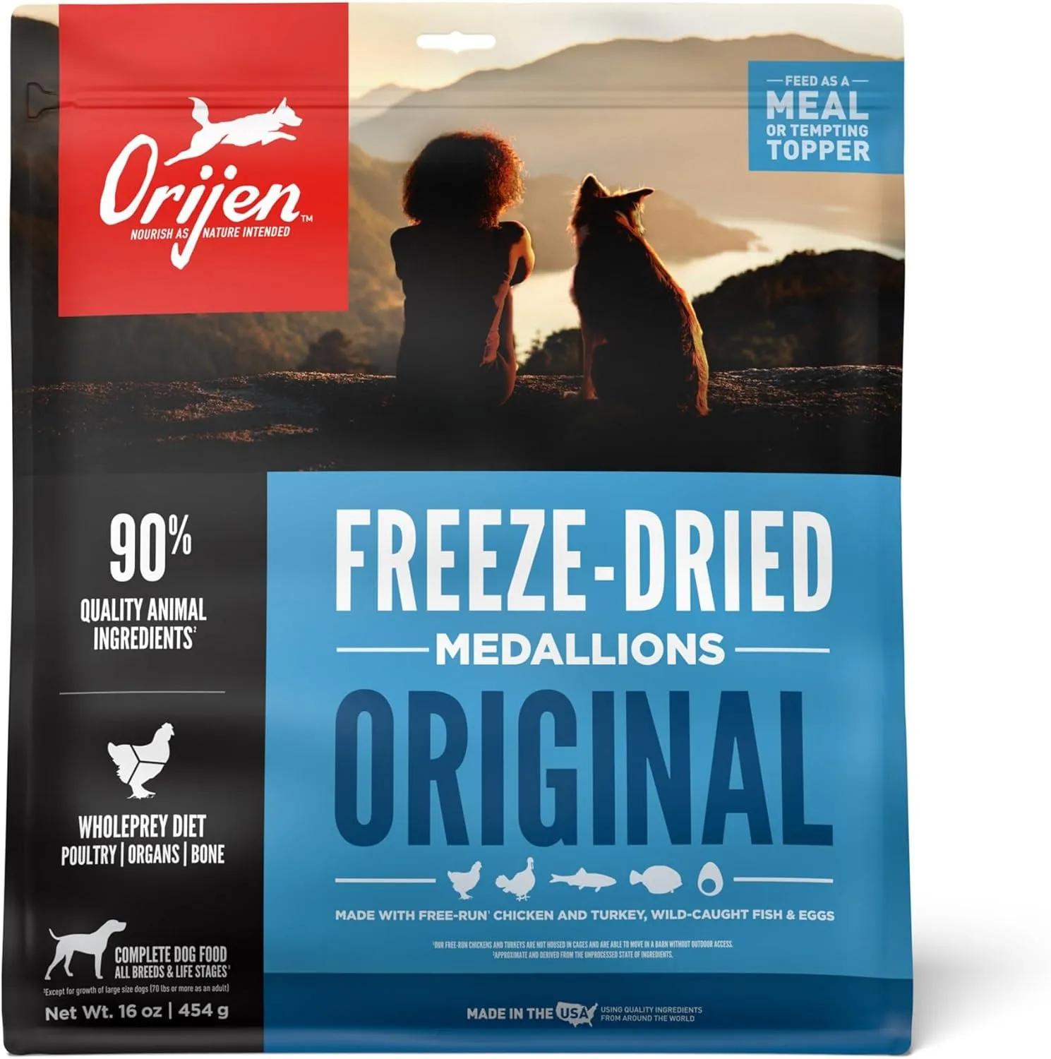 Orijen Freeze-Dried Adult Original Formula, 16 oz
