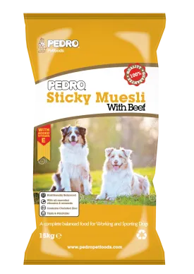 Pedro | Dry Dog Food | Sticky Muesli with Beef - 15kg