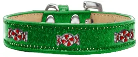 Peppermint Widget Dog Collar Emerald Green Ice Cream Size 16
