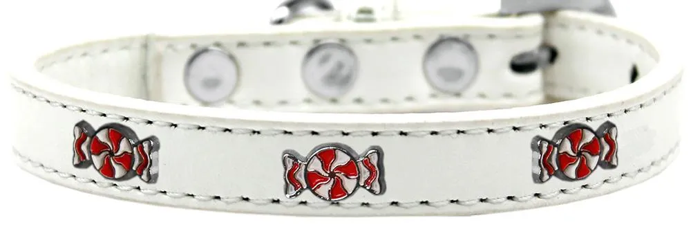 Peppermint Widget Dog Collar White Size 14