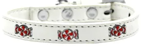Peppermint Widget Dog Collar White Size 14