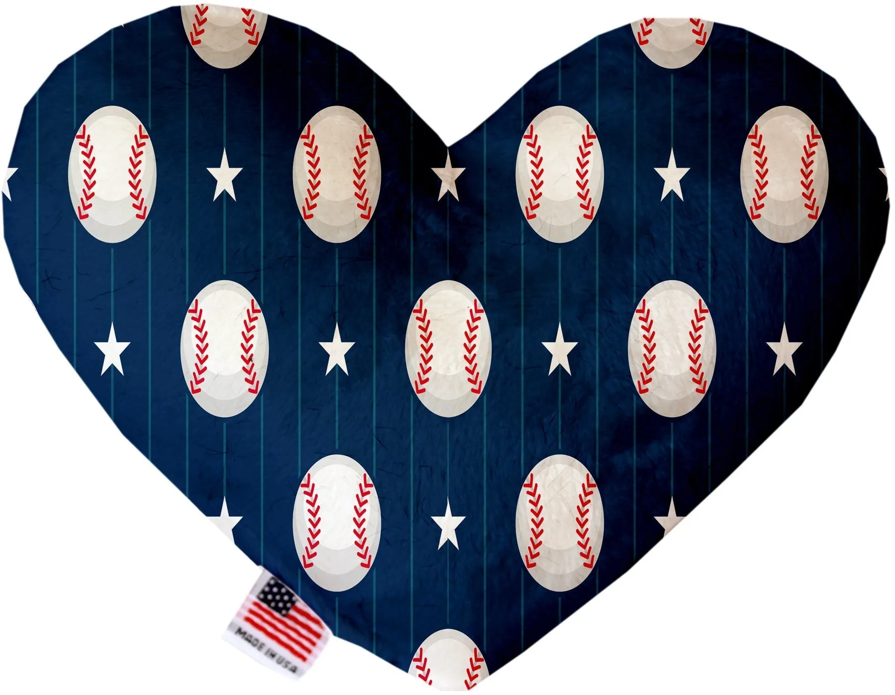 Pet and Dog Plush Heart or Bone Toy, "Sports Fan Group" (Available in different sizes, and 4 different pattern options!)