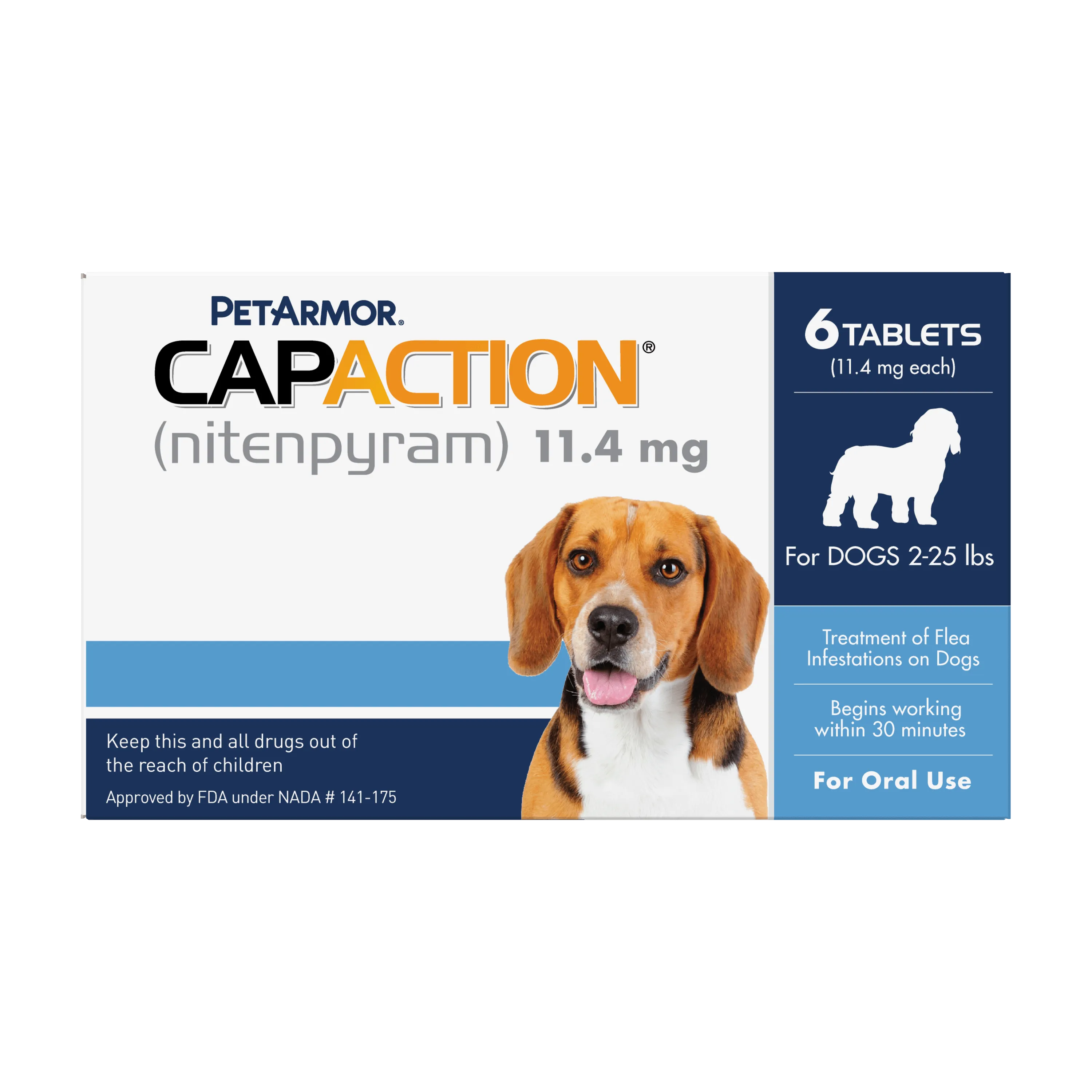 Petarmor Capaction Fast-Acting Oral Flea Treatment for Small Dogs