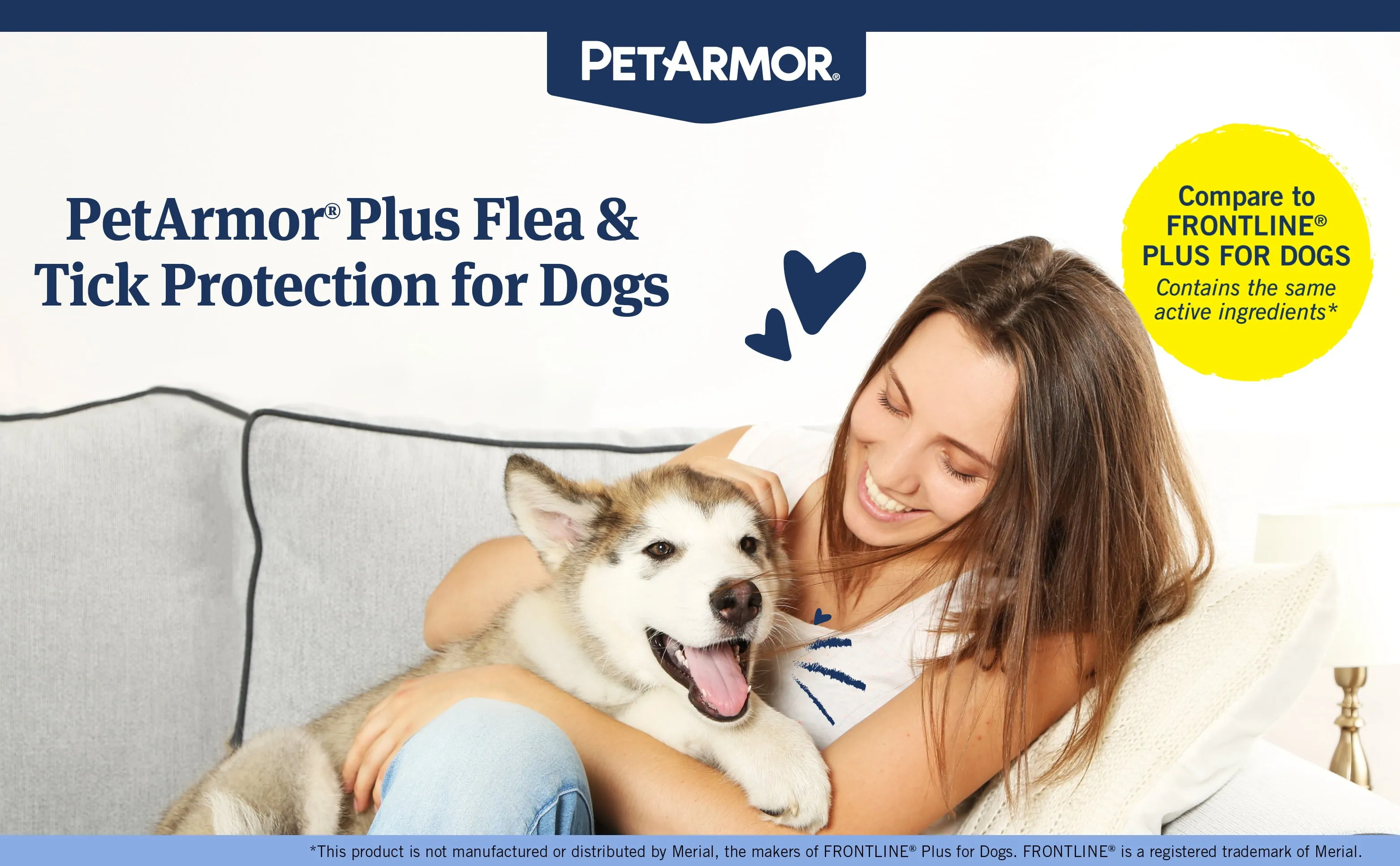 PETARMOR Plus for Small Dogs 5-22 lbs, Flea & Tick Prevention for Dogs, 6-Month Supply