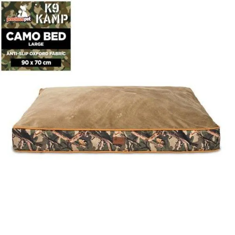 Pets Camo Rectangular Large Bed - 90cm