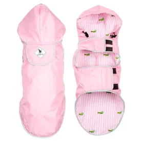 Pink Dog Rain Jacket - The Worthy Dog Pink/Alligator Seattle Slicker Jacket