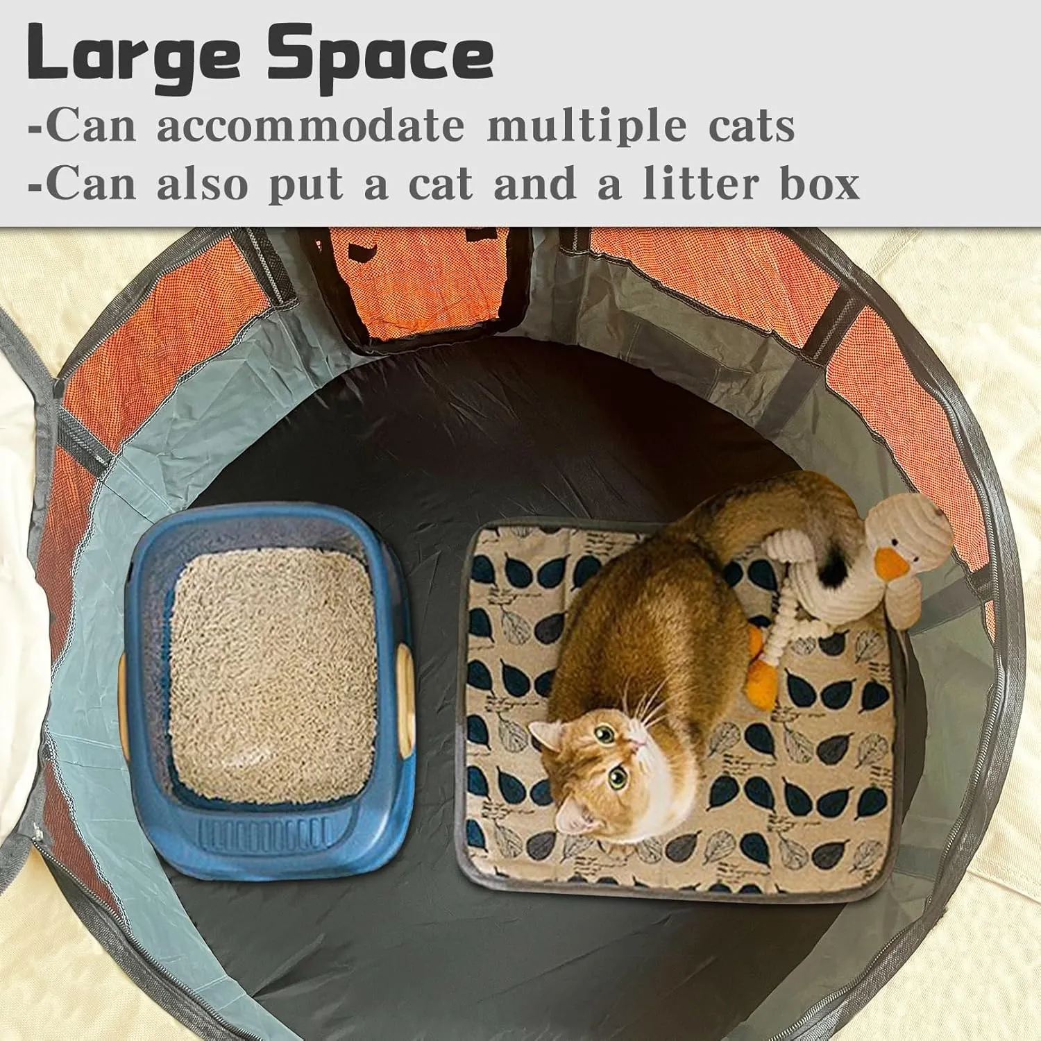 Portable Pet Playpen, Foldable Collapsible Cats Exercise Enclosure Pen Tents Cat Delivery Isolation Room Dog Crates Kennel House Great for Indoor Outdoor Travel Use Puppy Kitten Rabbit(Medium)