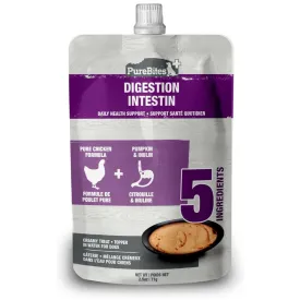 PureBites Plus Squeezables- Gut & Digestion Food Topper for Dogs (2.5 oz x 15-Pack)